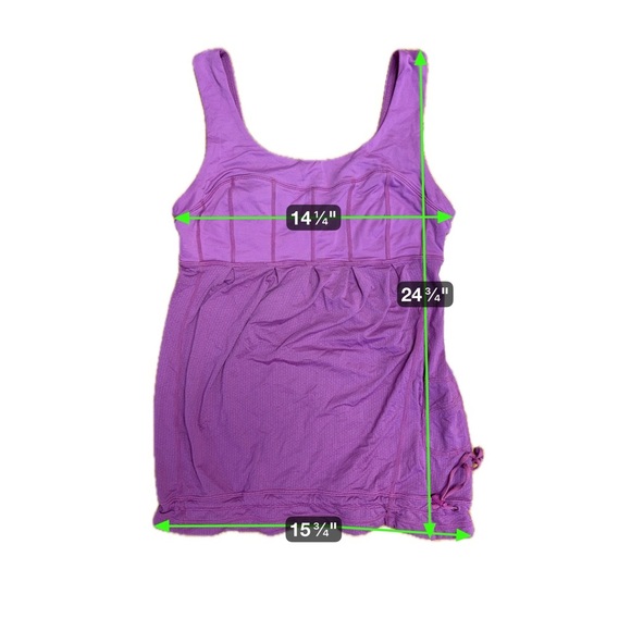Lululemon Run: Chase Me Tank – Ultra Violet, Size 4, adjustable bottom strap - Picture 9 of 10